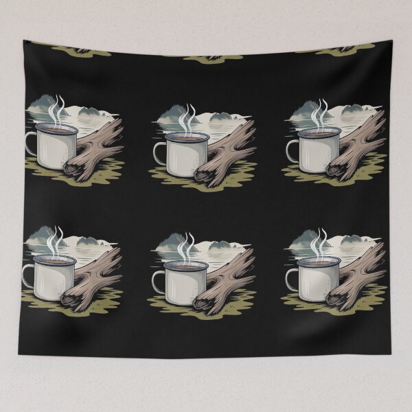 Item preview, Cozy Quadra Island - camping designed and sold by DamioPolArt.