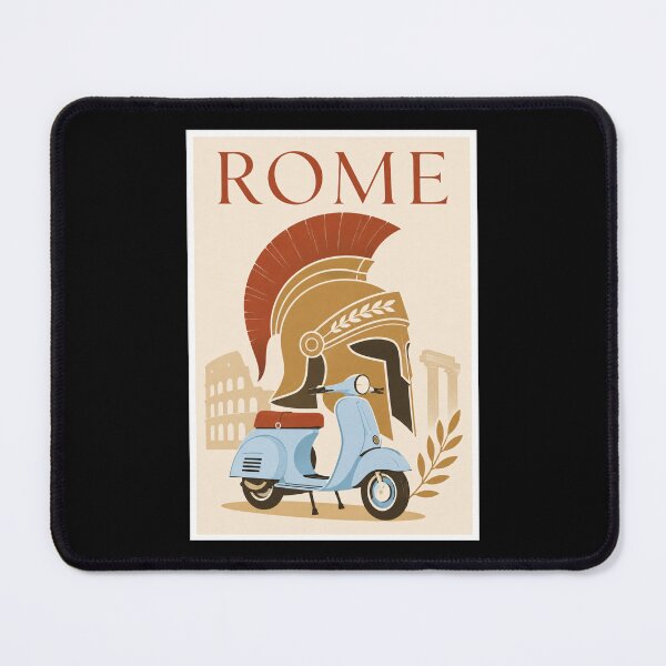 Item preview, Rome Italy Vintage Centurion Helmet Scooter Poster designed and sold by Beyond Destinations.