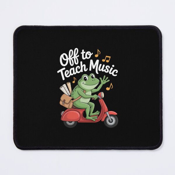 Item preview, Music Teacher Frog Off to Teach Scooter Design designed and sold by SuperAndSocial.