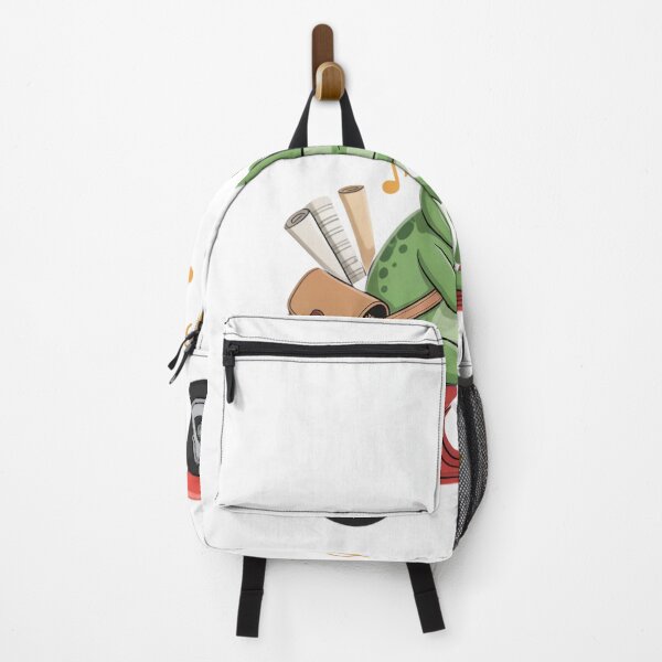 Item preview, Music Teacher Frog Off to Teach Scooter Design designed and sold by SuperAndSocial.