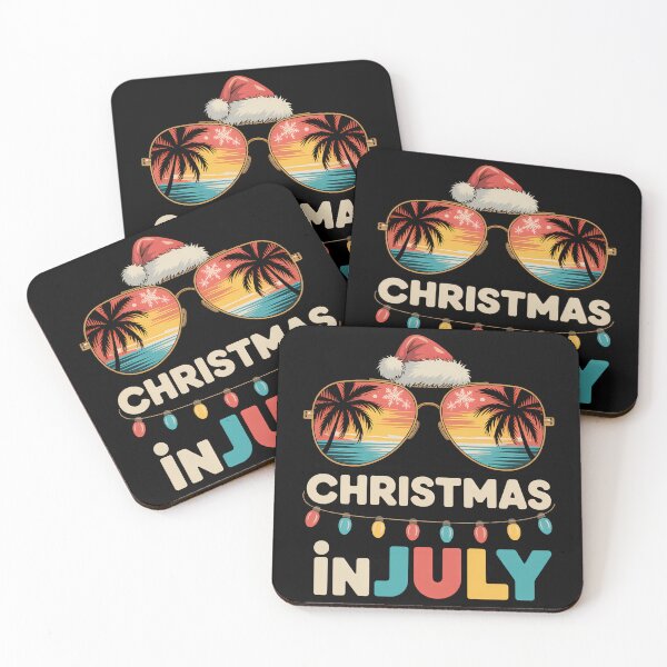 Item preview, Christmas in July Santa Hat Sunglasses Summer Vacation designed and sold by TrinaEspinoza.
