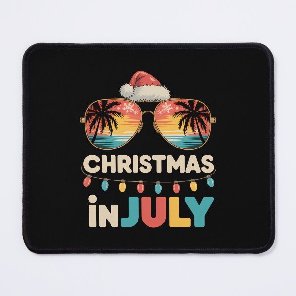 Item preview, Christmas in July Santa Hat Sunglasses Summer Vacation designed and sold by TrinaEspinoza.