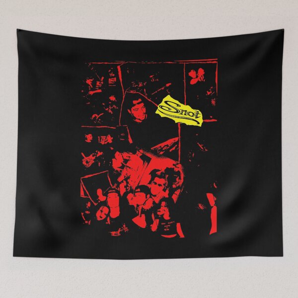 Item preview, Silueta roja con tipografía amarilla designed and sold by nerdyygraphic.