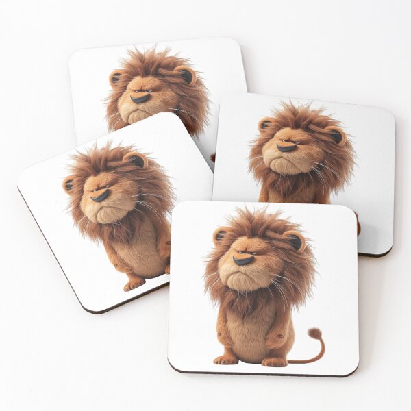 Item preview, Funny Grumpy Fluffy Lion Illustration designed and sold by NalayakNobita.