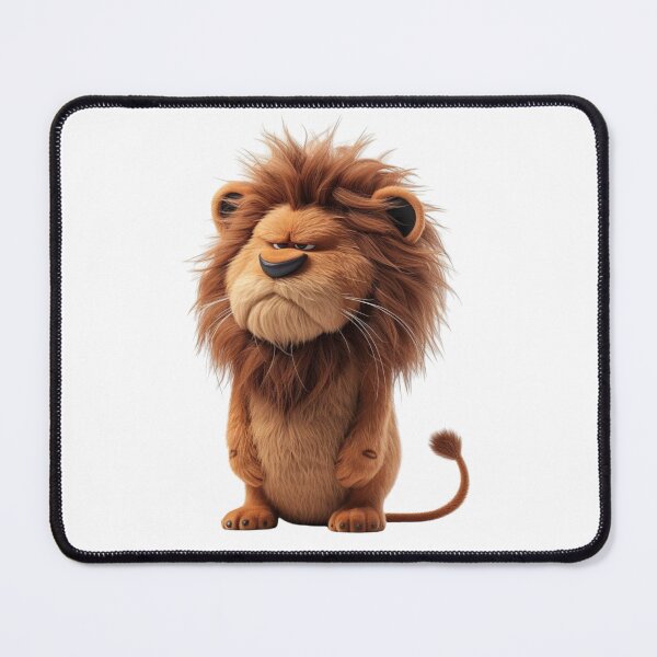 Item preview, Funny Grumpy Fluffy Lion Illustration designed and sold by NalayakNobita.