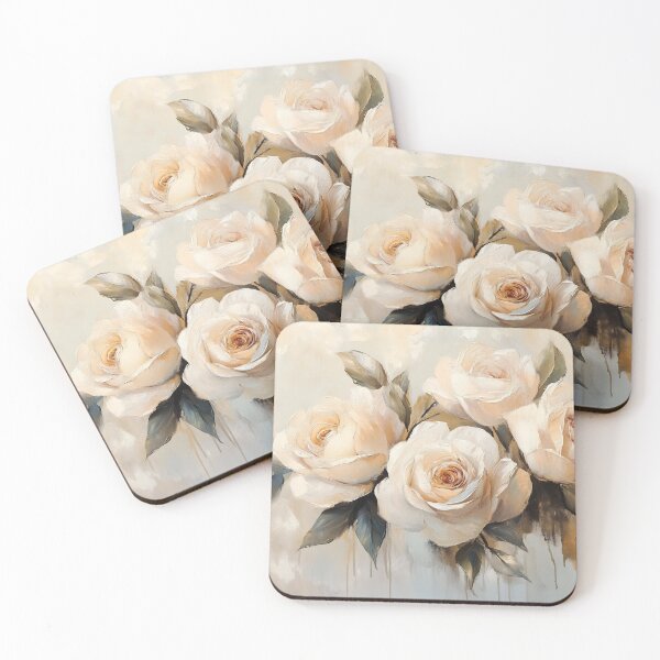 Item preview, Champagne Rose Floral Art, Soft Blush Ivory Elegant Beige Print designed and sold by daila70.