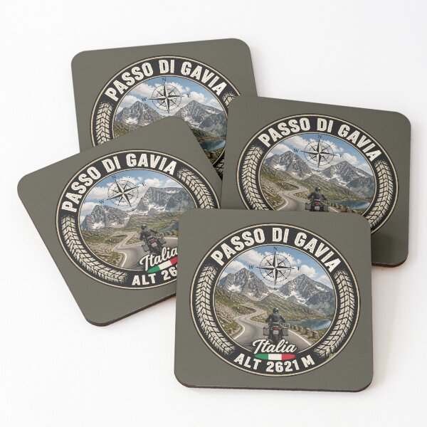 Item preview, Passo di Gavia, Gavia Pass Italian Alps Motorcycle Sticker TShirt 04 designed and sold by OuterShellUK.