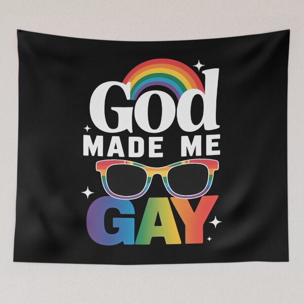 Item preview, God Made Me Gay LGBT LGBTQ Pride Christian Gay  designed and sold by SapfireStuArt.