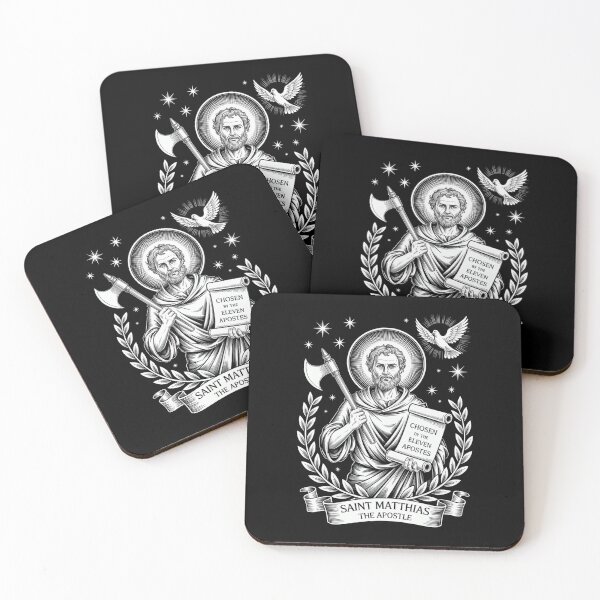 Item preview, Saint Matthias The Apostle Christian Saint Engraving designed and sold by SuperAndSocial.