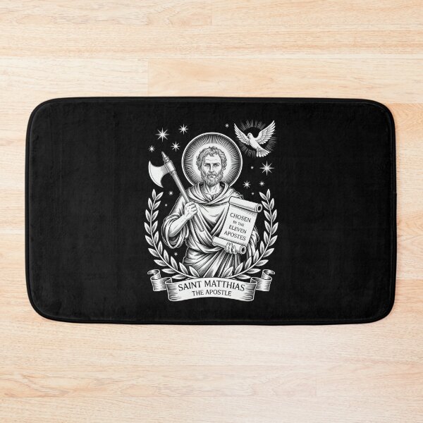 Item preview, Saint Matthias The Apostle Christian Saint Engraving designed and sold by SuperAndSocial.