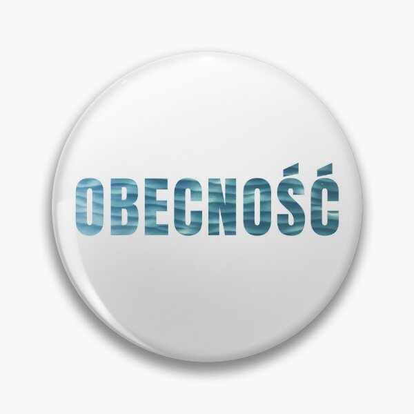 Item preview, Minimalist Water Texture Polish Typography Design Obecnosc designed and sold by LekkieStudioArt.