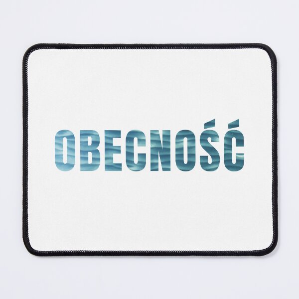 Item preview, Minimalist Water Texture Polish Typography Design Obecnosc designed and sold by LekkieStudioArt.