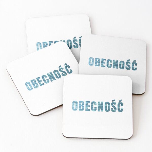 Item preview, Minimalist Water Texture Polish Typography Design Obecnosc designed and sold by LekkieStudioArt.