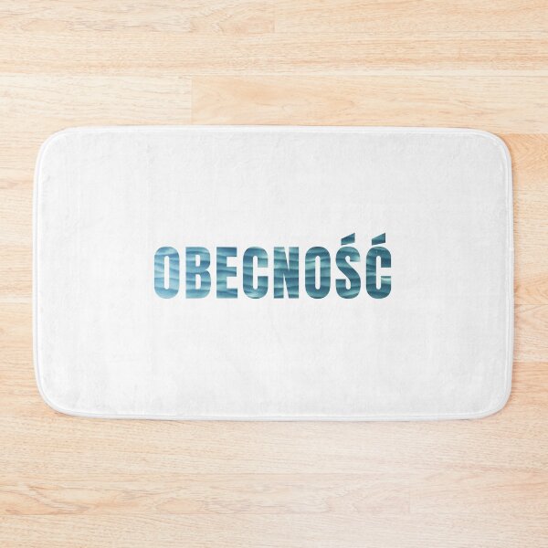 Item preview, Minimalist Water Texture Polish Typography Design Obecnosc designed and sold by LekkieStudioArt.