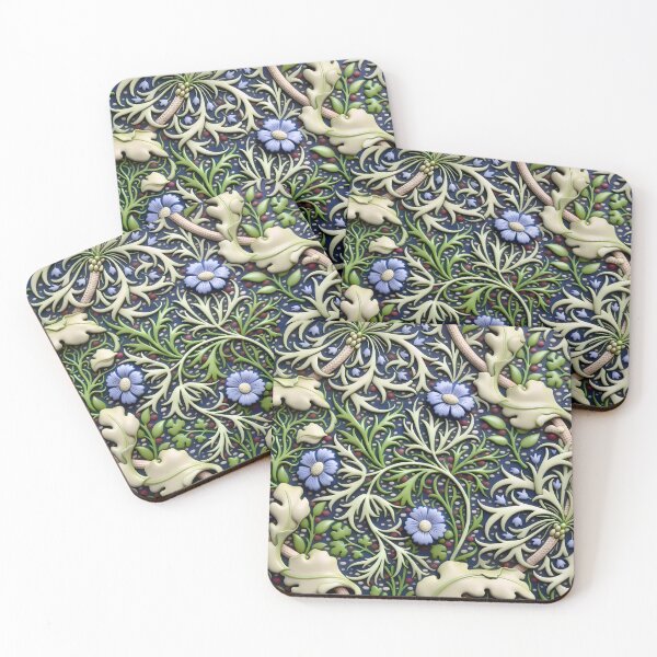 Item preview, William Morris Seaweed Pattern designed and sold by Vicky Brago-Mitchell®.