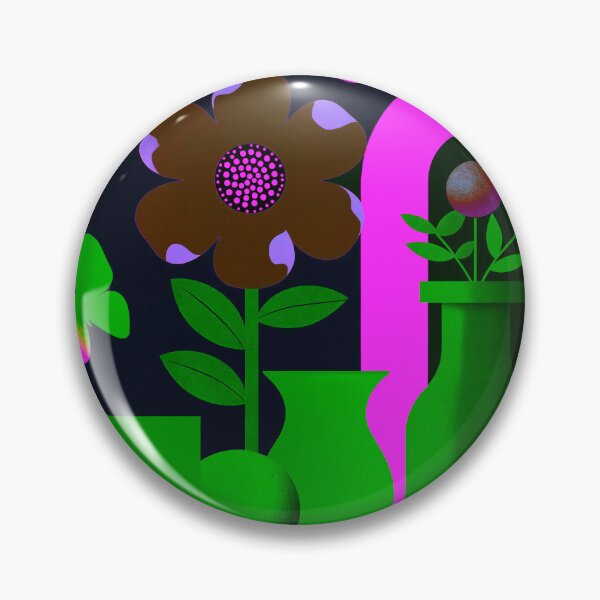 Item preview, Neon Forest Bloom | Electric Botanical Pop Art designed and sold by joycrysstudio.