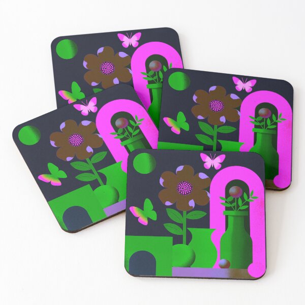 Item preview, Neon Forest Bloom | Electric Botanical Pop Art designed and sold by joycrysstudio.