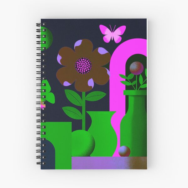 Item preview, Neon Forest Bloom | Electric Botanical Pop Art designed and sold by joycrysstudio.