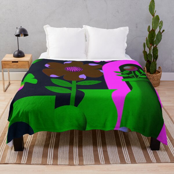 Item preview, Neon Forest Bloom | Electric Botanical Pop Art designed and sold by joycrysstudio.