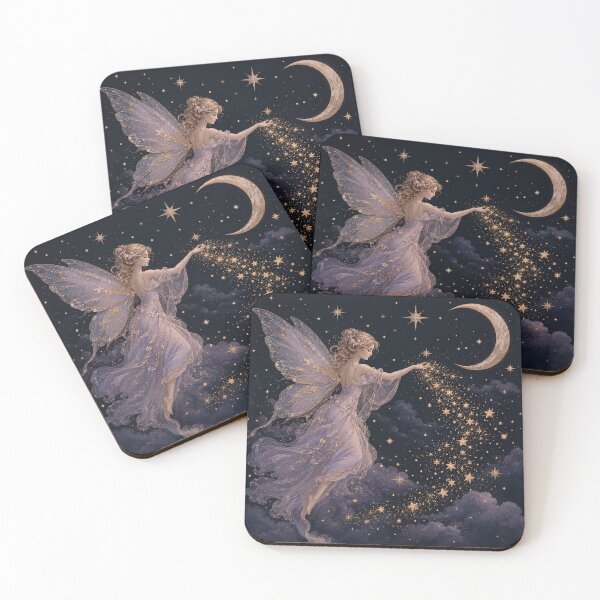 Item preview, Fairy Scattering Stars designed and sold by funny things random.