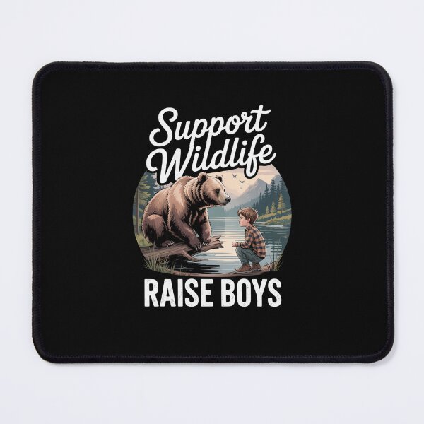 Item preview, Support Wildlife Raise Boys Bear Nature Lover designed and sold by SuperAndSocial.