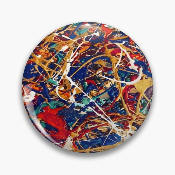 Artikelvorschau, Abstrakter Expressionismus: Farbspritzer | Farbenfrohe, dynamische Tropfkunst | Moderne Kunst entworfen und verkauft von SergioMiklos.