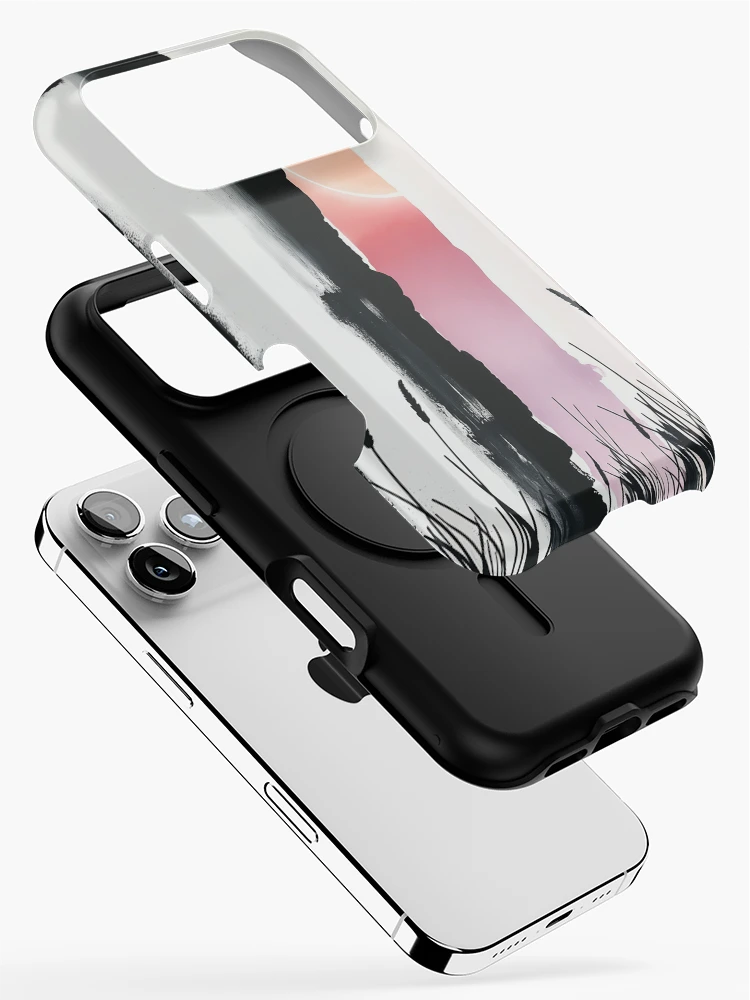 Thumbnail 2 of 4, iPhone Case, Minimal Sunset Reedscape designed and sold by ScreenPin.