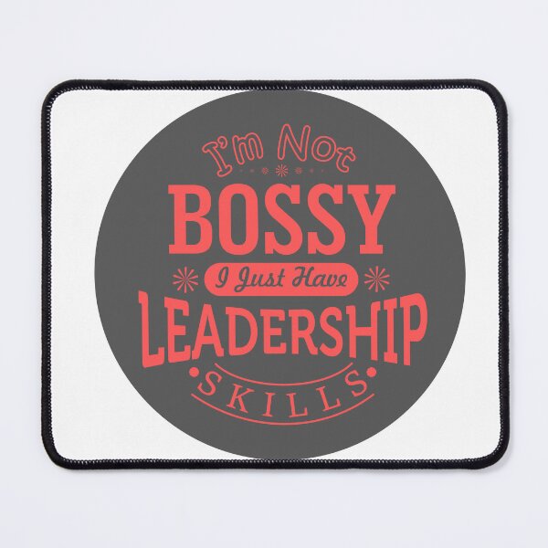 Item preview, I'm Not Bossy I Just Have Leadership Skills Sticker — Funny Feminist Boss Gift, Retro Typography Empowerment designed and sold by Blush Drop.