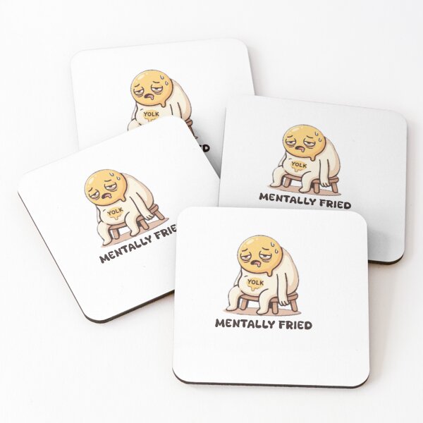 Item preview, Mentally Fried Funny Egg/Humor Food Pun  designed and sold by Abibless1998.