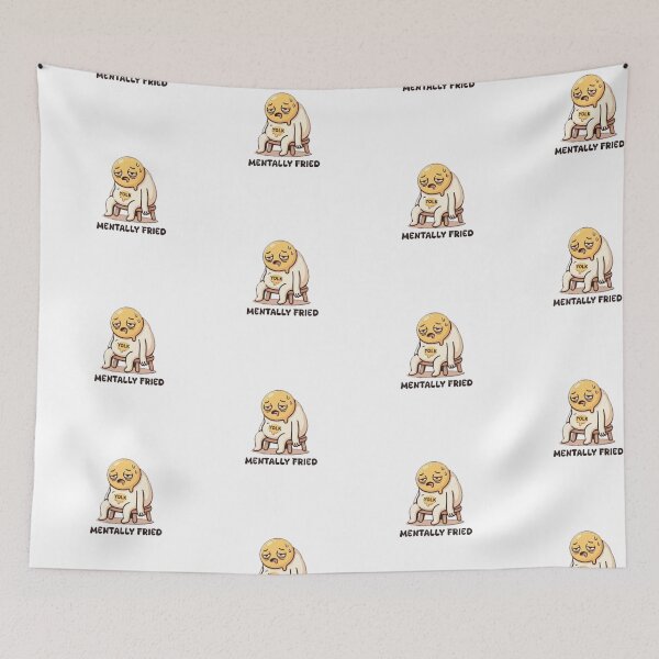 Item preview, Mentally Fried Funny Egg/Humor Food Pun  designed and sold by Abibless1998.