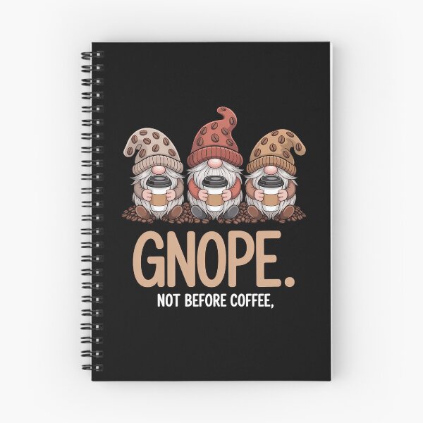 Item preview, Gnope Not Before Coffee Three Gnomes Graphic Cafein designed and sold by SapfireStuArt.