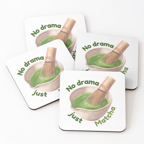 Item preview, No Drama Just Matcha | Aesthetic Minimalist Cute Tea Quote designed and sold by Niji Hibana.