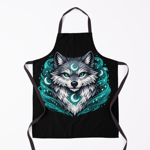 Item preview, Mythical Wolf Spirit Celestial Moon Guardian designed and sold by tineldesign.