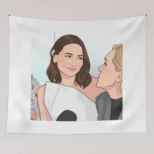 Item preview, Karolina Wydra and Rhea Seehorn Interview Fan Art designed and sold by Stephisy.