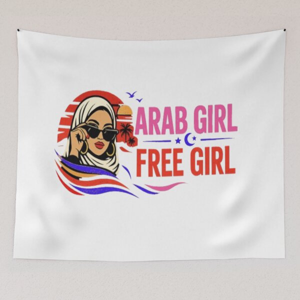 Item preview, Arab Girl Free Girl | Empowered Arab Woman Aesthetic designed and sold by Salma.Store.