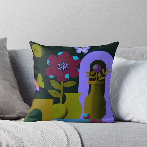 Item preview, Midnight Retro Bloom | Surreal Botanical Neon Art designed and sold by joycrysstudio.