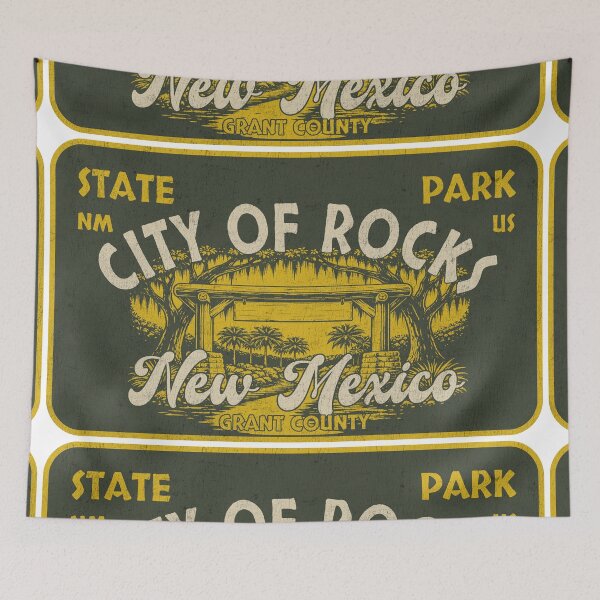 Item preview, City of Rocks State Park, Grant County, New Mexico, badge design designed and sold by Wanderful-roads.