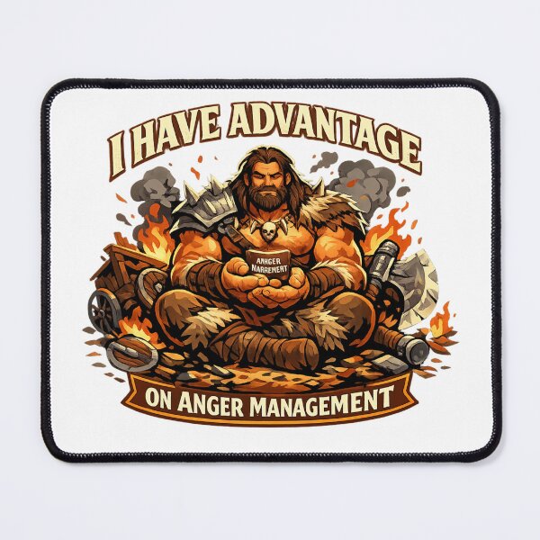 Item preview, Barbarian - “I Have Advantage On Anger Management” designed and sold by ESSClothing.