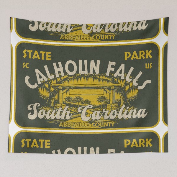 Item preview, Calhoun Falls State Park, Abbeville County, South Carolina, badge design designed and sold by Wanderful-roads.