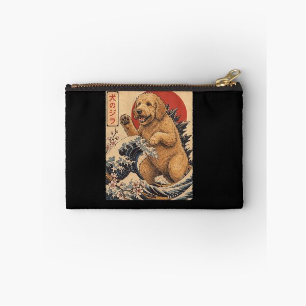 Item preview, Goldendoodle Dogzilla Japanese Wave Art Dog Owner designed and sold by TerryConnells.