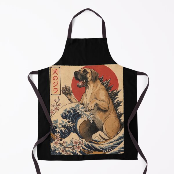 Item preview, Great Dane Dogzilla Japanese Wave Art Dog Owner designed and sold by TerryConnells.