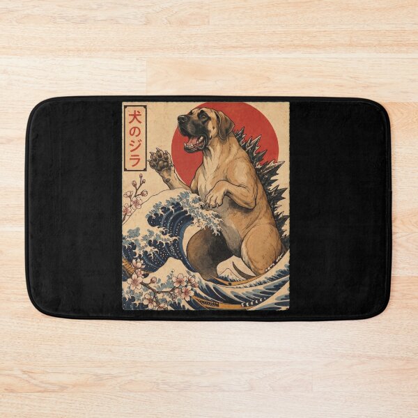 Item preview, Great Dane Dogzilla Japanese Wave Art Dog Owner designed and sold by TerryConnells.