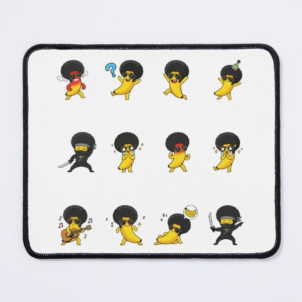 Item preview, Afro Banana Retro Emoji Sticker Pack designed and sold by RamyGallery.
