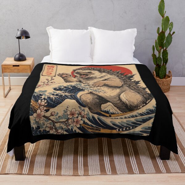 Artikelvorschau, Hedgehogzilla Japanische Wellenkunst Tier Igelliebhaber entworfen und verkauft von TerryConnells.