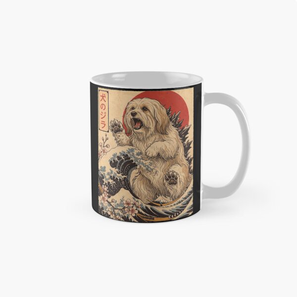 Item preview, Havanese Dogzilla Japanese Wave Art Dog Owner designed and sold by TerryConnells.