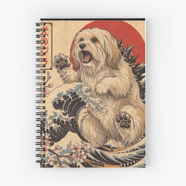 Item preview, Havanese Dogzilla Japanese Wave Art Dog Owner designed and sold by TerryConnells.