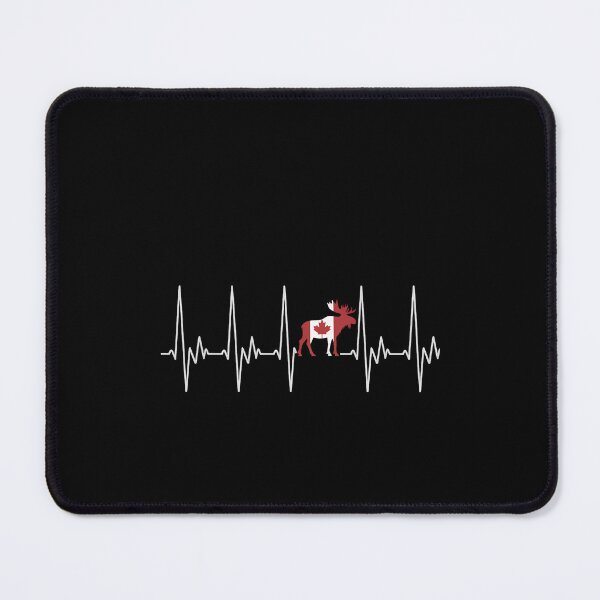 Item preview, Canadian Moose Heartbeat EKG Pulse Canadian Flag Canada designed and sold by TrinaEspinoza.