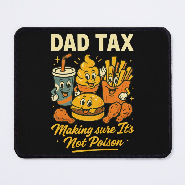 Item preview, Dad Tax Cartoon Fast Food Crew Funny Father Classic T-Shirt designed and sold by RRMadeArt.