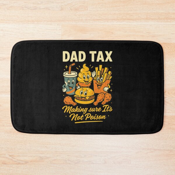 Item preview, Dad Tax Cartoon Fast Food Crew Funny Father Classic T-Shirt designed and sold by RRMadeArt.