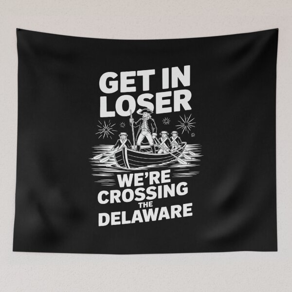 Item preview, Washington Crossing Delaware Funny History Meme designed and sold by SuperAndSocial.
